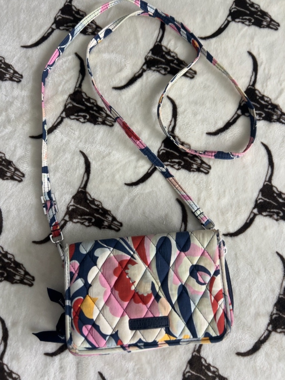 Vera Bradley Floral RFID All-in-One Crossbody Wallet
